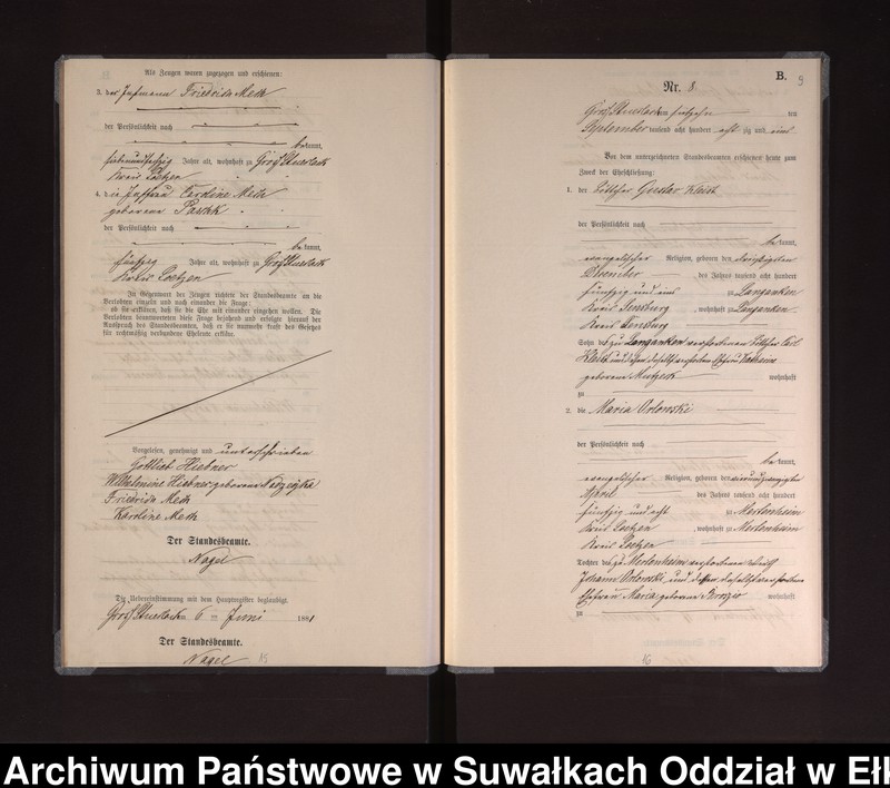 image.from.unit.number "Heiraths-Neben-Register des Preussischen Standes-Amtes Gross Stüerlack Kreis Loetzen"