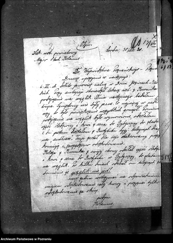 Obraz 6 z jednostki "Sprawy ogólne wąglik, szelestnica i zaraza dziczyzny"