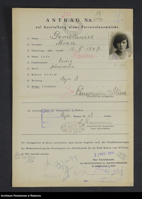 Obraz 15 z jednostki "[Wnioski o wydanie dowodów osobistych oraz nie odebrane dowody Pomeraniec - Projekt]"