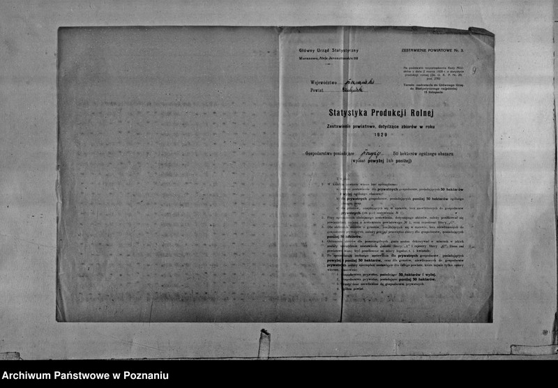 Obraz 11 z jednostki "/Statystyka produkcji rolnej - zestawienie powiatowe - Szubin"