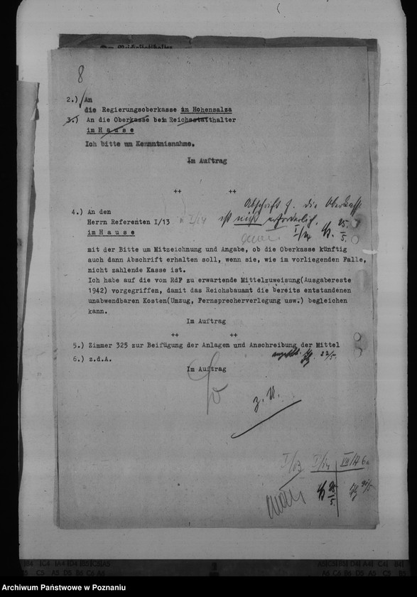 Obraz 12 z jednostki "Unterkunft der Aussenstelle des Reichsbauamtes Leslau in Hermannsbad"