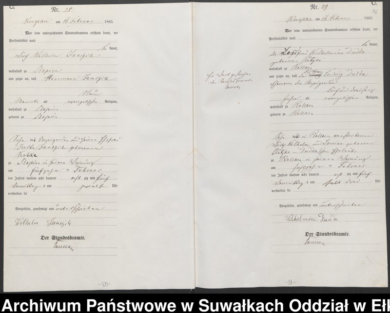 image.from.unit.number "Sterbe-Haupt-Register des Königlichen Preussischen Standes-Amtes Belzonzen Kreis Johannisburg"