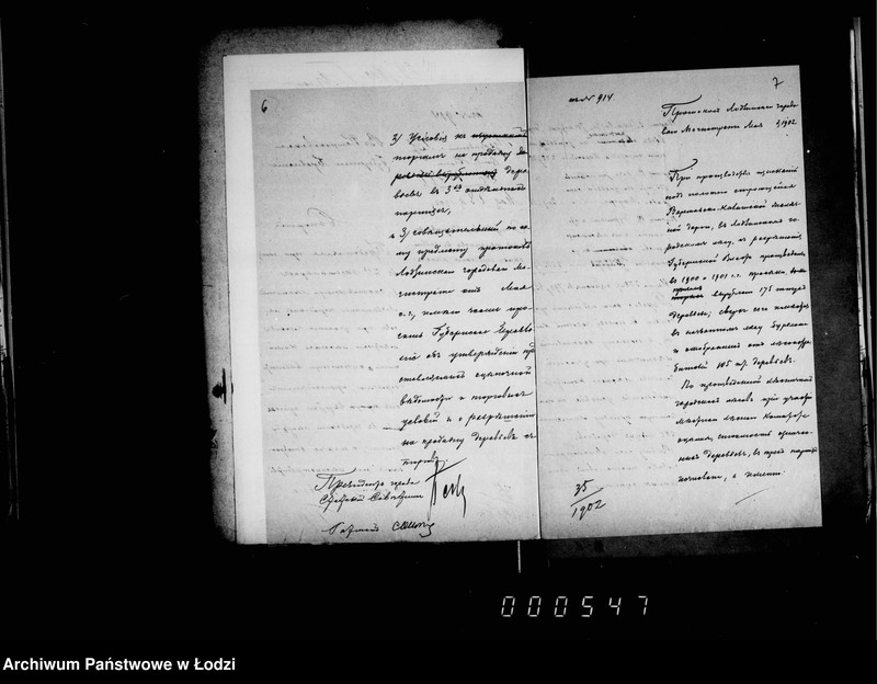 Obraz 9 z jednostki "O prodaže bureloma i suchostoja v lodzinskich gorodskich lesach i dereva ot vyrubki prošek pri proizvostve i zyskanji pod kališskuju železnoju dorogu"