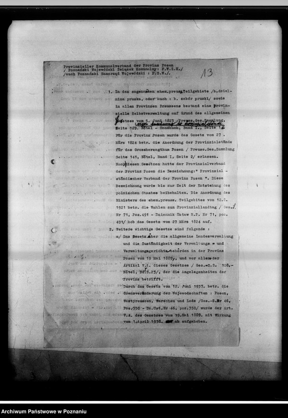 Obraz 17 z jednostki "Rechtsentwiklung bisher polnischer Einrichtungen."