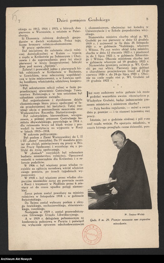 Obraz 12 z kolekcji "Władysław Grabski - życie i działalność111"