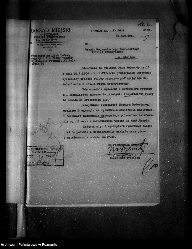 Obraz 10 z jednostki "Rozbudowa fabryki "Maggi" Spółka z ograniczoną odpowiedzialnością Poznań 10 Bałtycka 85"