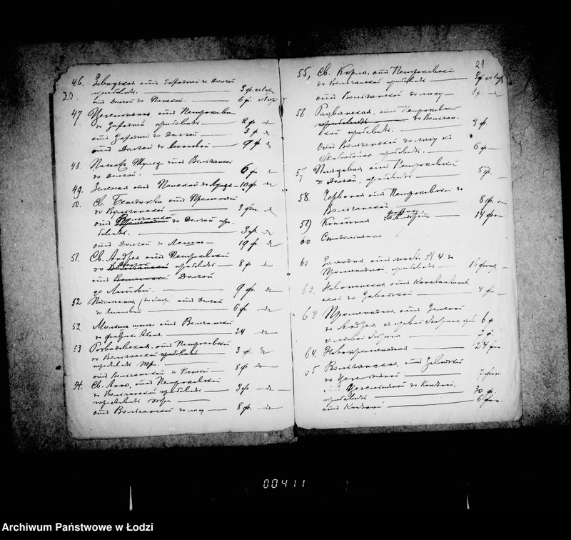 Obraz 19 z jednostki "Ob usilenji gazovago uličnago osveščenija v gor. Lodzi"