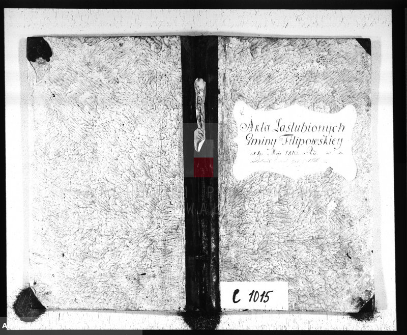 image.from.unit.number "Akta Zaślubionych Gminy Filipowskiey od 1go Maja 1810 Ru aż do ostatnich dni Grudnia 1811 r."