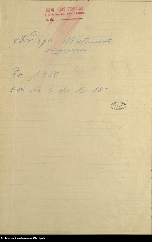 image.from.unit.number "Heiraths-Haupt-Register Nr 1 - 15/1880; 1-13/1890; 1-15/1894; 1-9/1905"