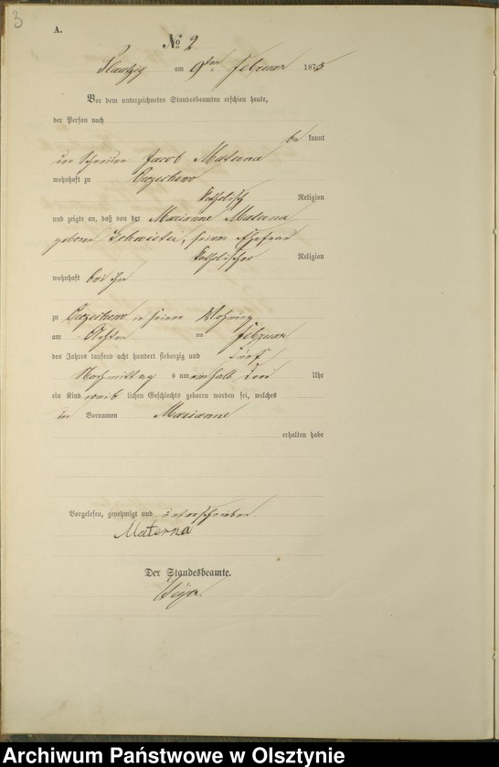 image.from.unit.number "Haupt-Geburts-Register Nr 1 - 25"