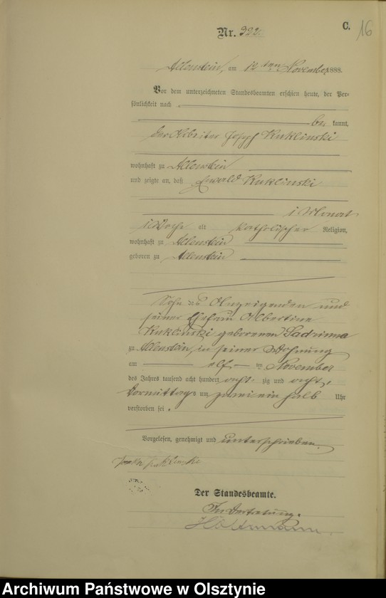 image.from.unit.number "Sterbe-Haupt-Register Tom II,Nr 308 - 394"