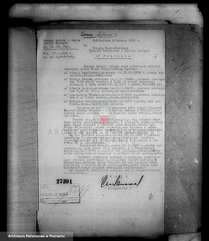 Obraz 9 z jednostki "Rozrachunek z gminą Nakło odnośnie rozparcelowanych obszarów dworskich Trzeciewnica i Koziagóra oraz części majątku Dębowo i Chrząstowo powiatu wyrzyskiego"