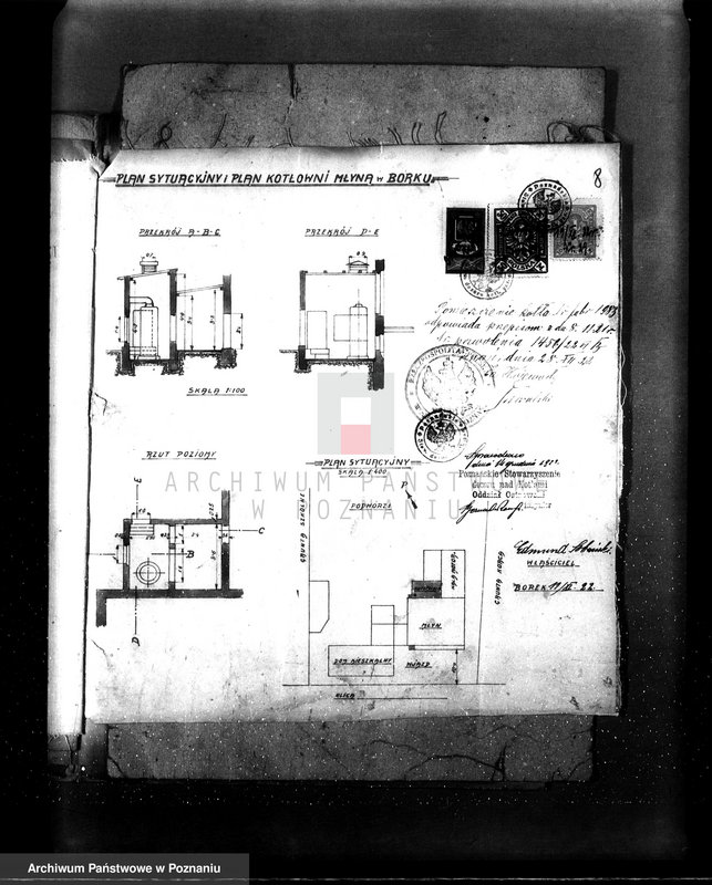 Obraz 16 z jednostki "Młyn motorowy E. Sobańskiego w Borku pow. Gostyński nr woj. 80"