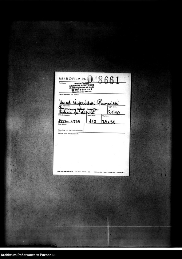 Obraz 1 z jednostki "Przymusowy wykup majątku Podanin powiat chodzieski"