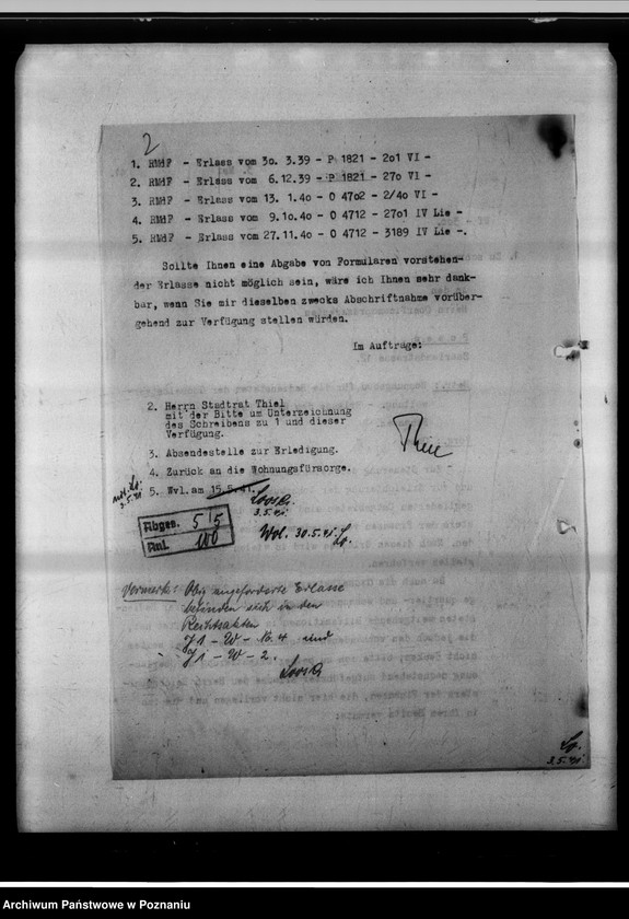 Obraz 6 z jednostki "Wohnungsbau für die Bediensteten der gauselbstverwaltung [Erlasse usw.]."