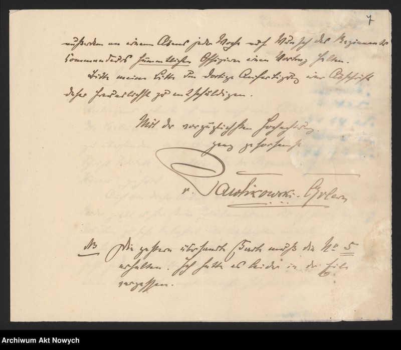 image.from.unit.number "Działalność wojskowo-polityczna Władysława Sikorskiego w czasie I wojny światowej w Naczelnym Komitecie Narodowym, Polskim Korpusie Posiłkowym, wśród internowanych wojskowych polskich na Węgrzech oraz w Galicji. Protokół, pokwitowanie, teksty wierszy i piosenek, korespondencja."