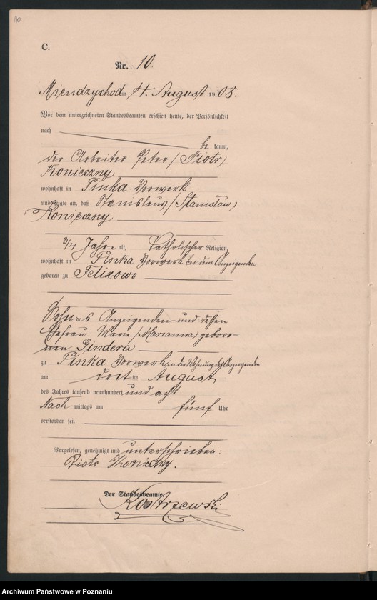 Obraz 13 z jednostki "Sterbe-Haupt-Register"
