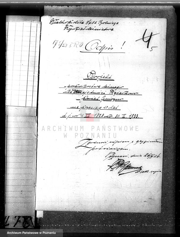 Obraz 9 z jednostki "Nadzór nad gospodarką w lasach majątku Dziadkowo powiecie gnieźnieńskim"