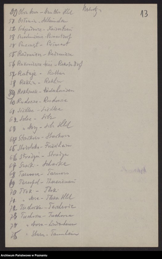 Obraz 15 z jednostki "[Przywracanie polskich nazw na terenie powiatu wolsztyńskiego]"