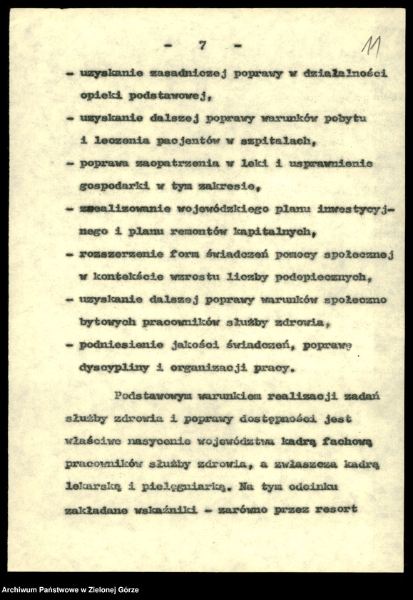 Obraz 13 z jednostki "Zdrowie. Przemówienia pracowników wydziału z okazji. Dnia pracownika służby zdrowia w latach 1982-1988, rocznic Wojewódzkiej Stacji Krwiodawstwa w 1978,1986; Sanepidu 1979, Sanatorium w Torzymiu w 1980, PKPS w 1984"