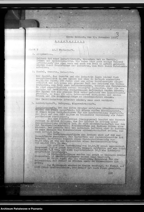 Obraz 7 z jednostki "Lageberichte aus dem Kreise Kalisch"