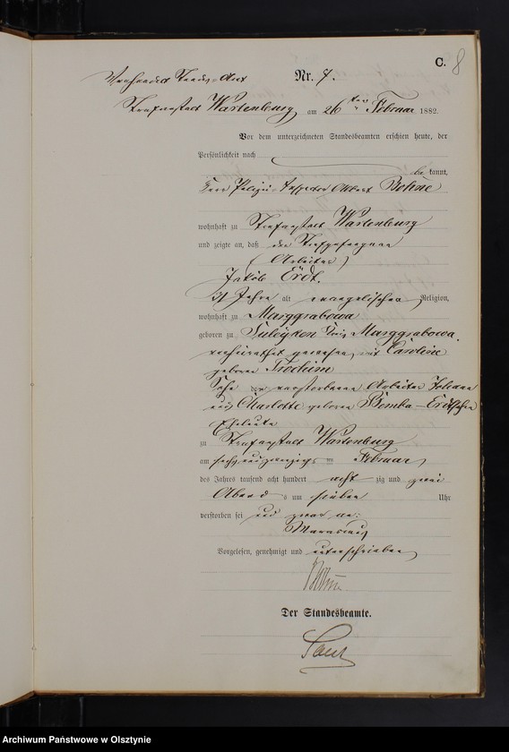 image.from.unit.number "Sterbe-Haupt-Register Nr 1 - 42"
