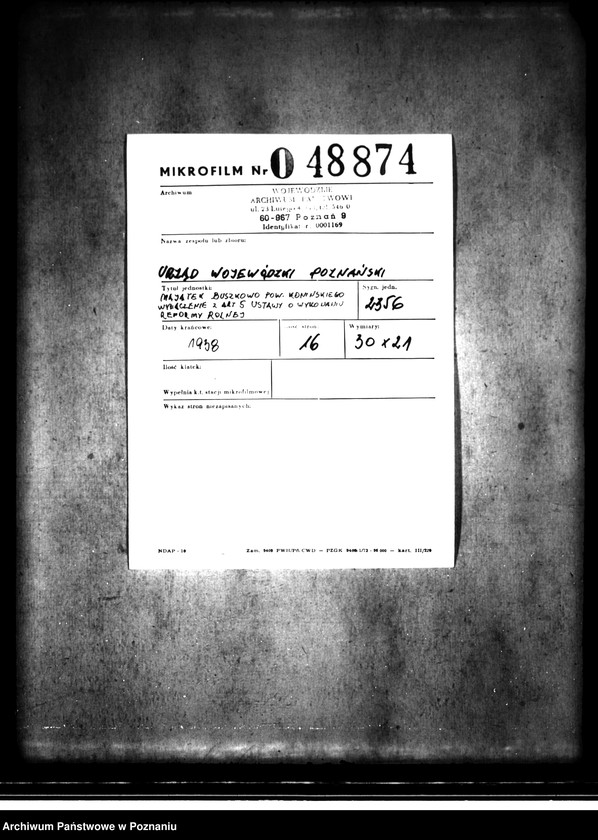 image.from.unit.number "Majątek Buszkowo powiatu konińskiego wyłączenie z art. 5 ustawy o wykonaniu reformy rolnej"