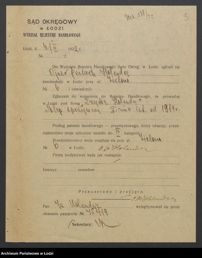 Obraz 5 z jednostki "Izydor Holender- sklep spożywczy"