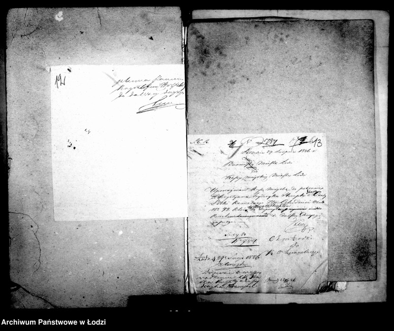 Obraz 13 z jednostki "Akta tyczące się wyprowadzania się fabrykantów"