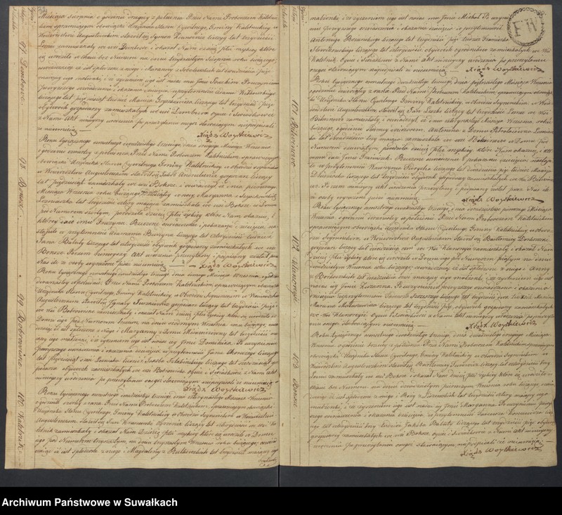 Obraz 19 z jednostki "Akta Urodzenia Stanu Cywilnego Gminy Kaletnickiey, od 1-go dnia Stycznia do ostatniego dnia Grudnia Roku 1823"