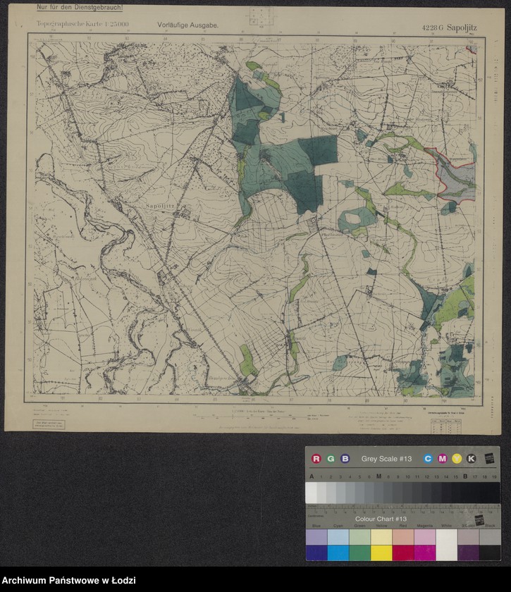 Obraz 1 z jednostki "4228 G Sapoljitz Topographische Karte"