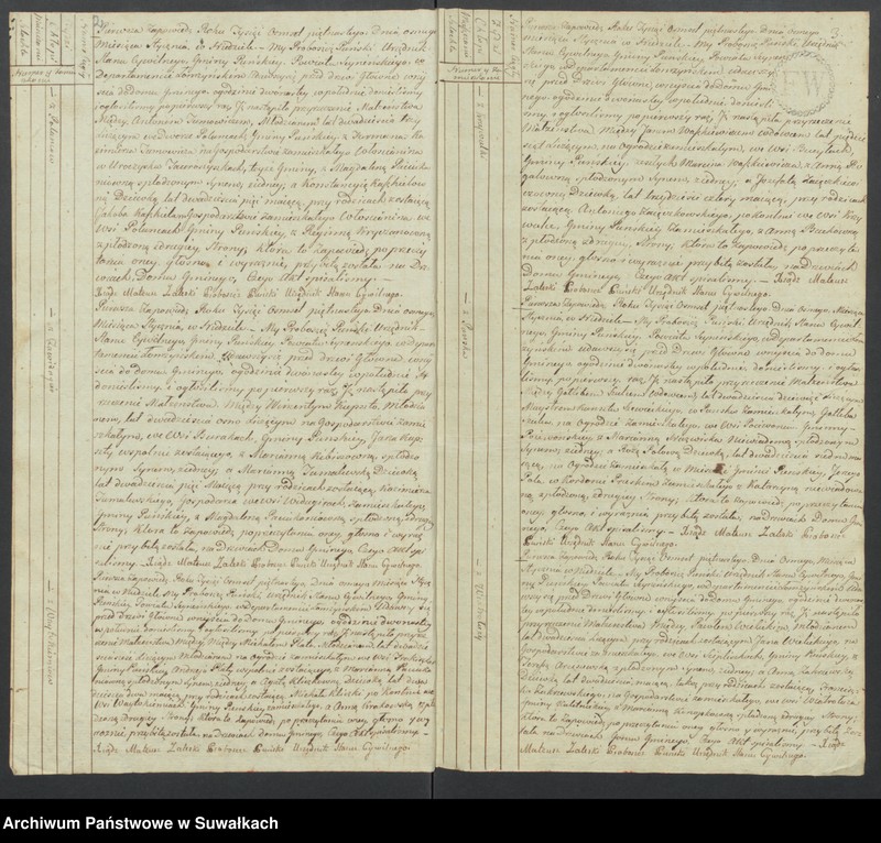 image.from.unit.number "Akta małżeńskie gminy puńskiey od pierwszego stycznia do dnia ostatniego grudnia 1815 roku."