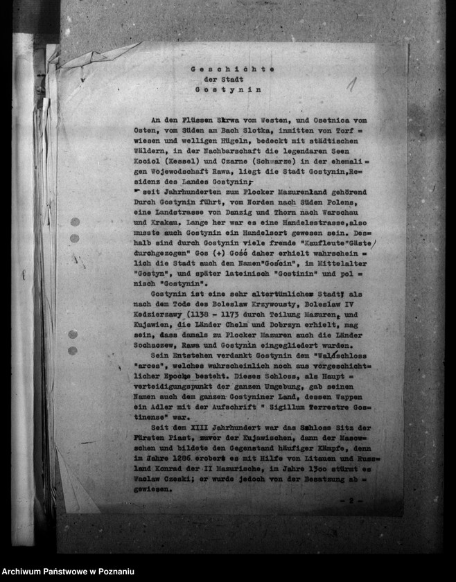 Obraz 5 z jednostki "Zmiany nazw miejscowości w powiecie gostynińskim"