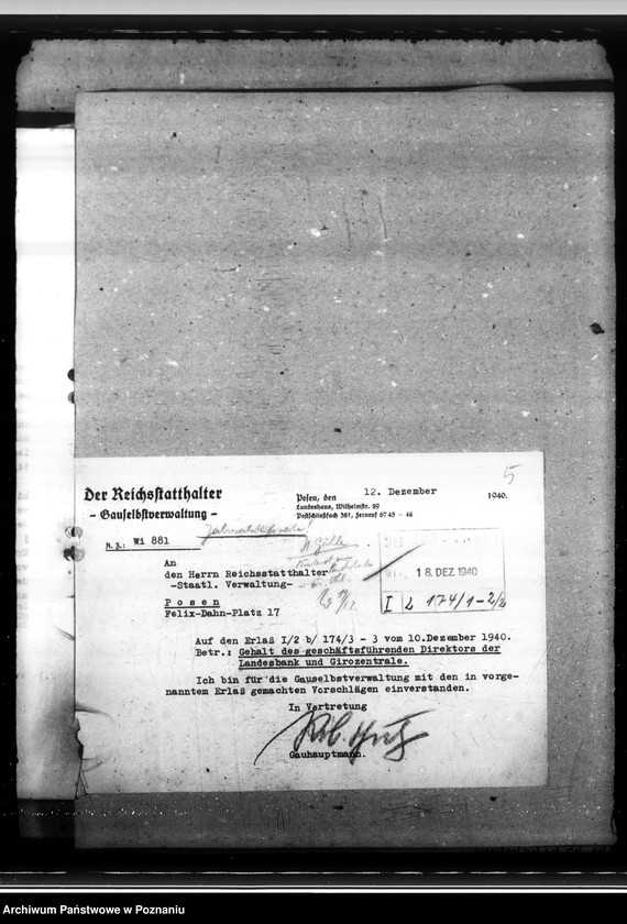 Obraz 9 z jednostki "Landesbank und Girozentrale Wartheland"