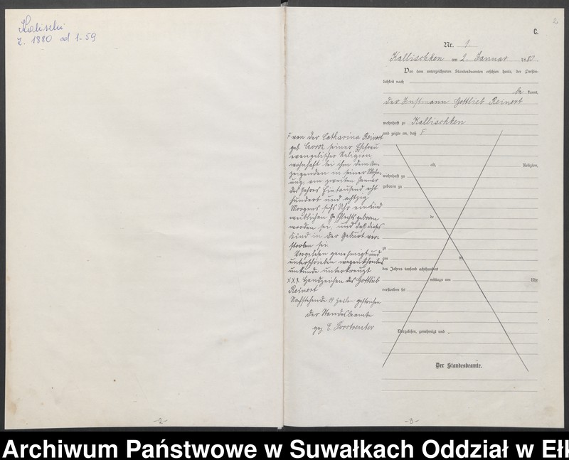 image.from.unit.number "[Sterbe-Neben-Register des Königlich Preussischen Standes-Amtes Kallischken Kreis Johannisburg]"