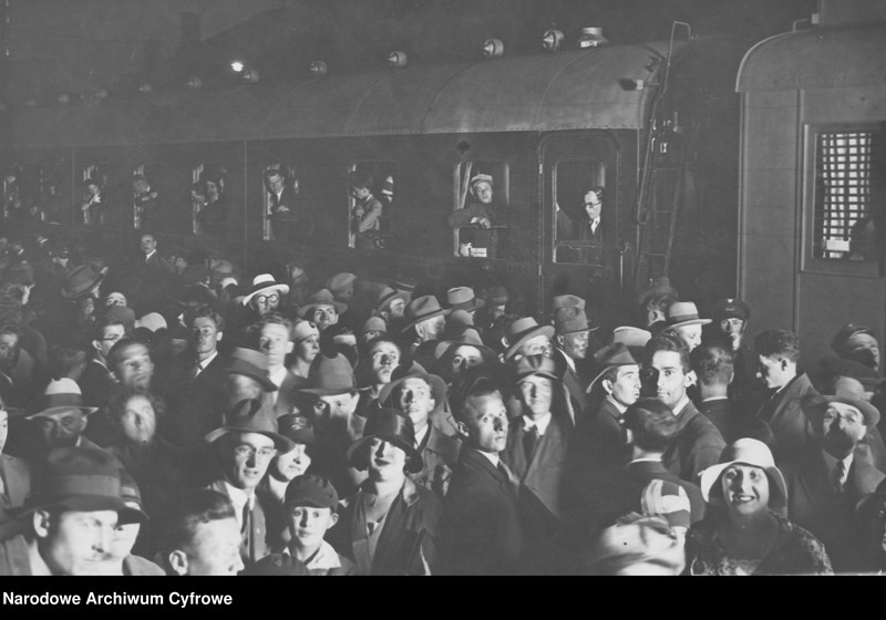 Obraz 1 z jednostki "Wyjazd Żydów z Warszawy do Palestyny"