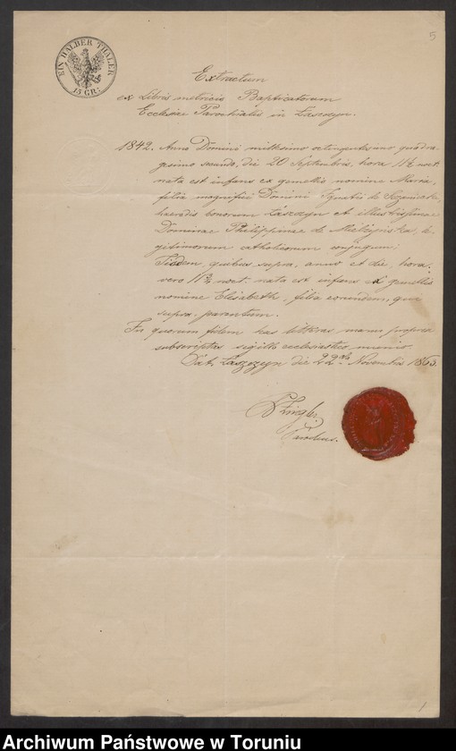 image.from.unit.number "[Ludwik i Elżbieta Sczanieccy - dzieci Ignacego i Filipiny. Wypisy z ksiąg kościelnych, listy]"