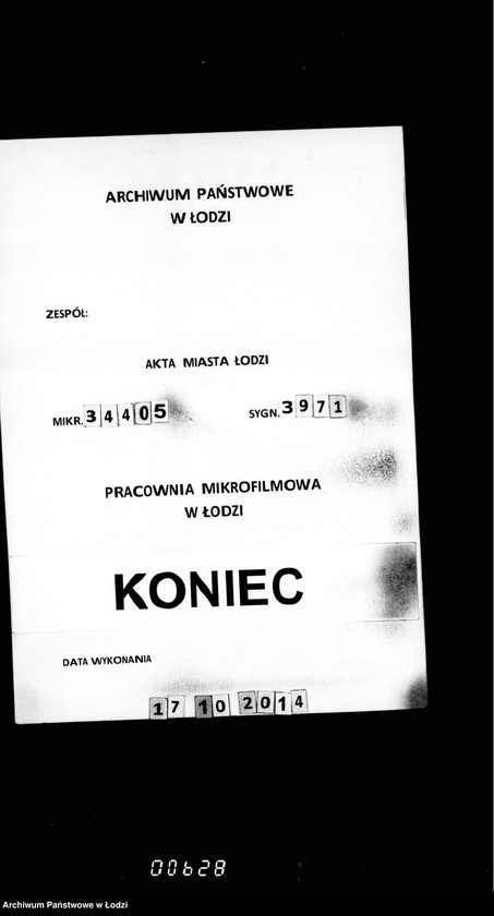 Obraz 1 z jednostki "Ob otdače v arendu na 1901-3 gody gorodskoj budki na Novom Rynke v gor. Lodzi"