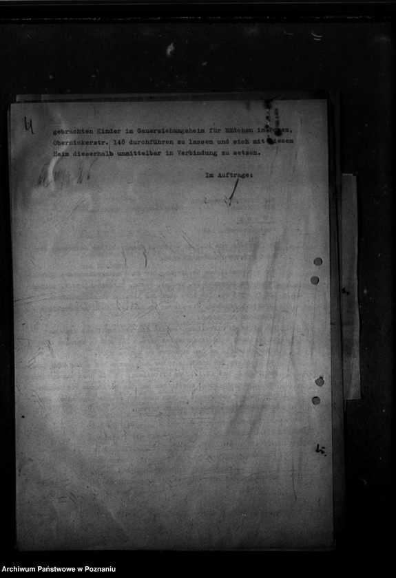 Obraz 8 z jednostki "Schriftwechsel mit Gaujugendamt betreffend ehemalige Heimkinder [Korespondencja w sprawie przyjęcia dzieci oraz ich dalszych losów]."