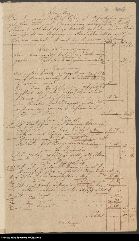 image.from.unit.number "Die Anfertigung eines gebohrten und mit Maurer Steinen ausgesetzten Senk Braunnens bey der Prediger Wohnung in Neuhausen [Romnowo]"