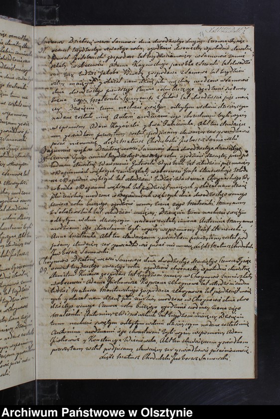 image.from.unit.number "Akta Urodzonych Zaslubionych Zmarłych w parafii Sarnowskiey w roku 1834"