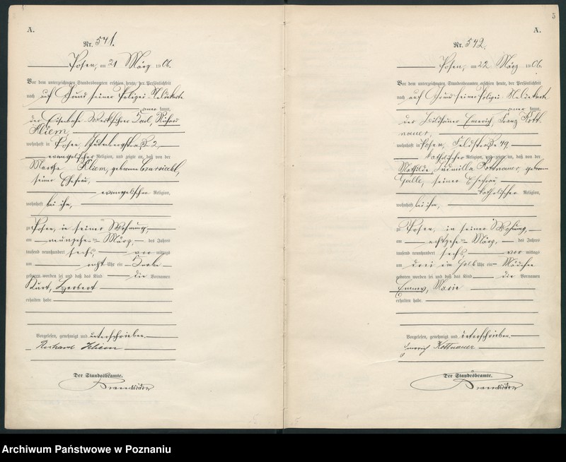 Obraz 5 z jednostki "Księga miejscowa urodzeń"