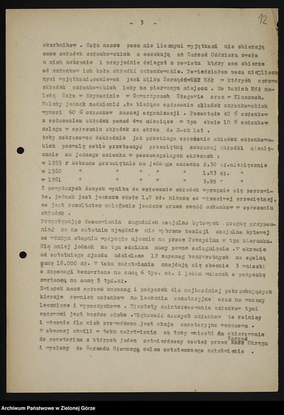 image.from.unit.number "Oddział Powiatowy ZBoWiD w Głogowie. Kampania sprawozdawczo-wyborcza Zarządu Oddziału Powiatowego ZBoWiD w Głogowie w 1961 r.-Protokół z Walnego Zjazdu Powiatowego ZBoWiD - 28 maja 1961"