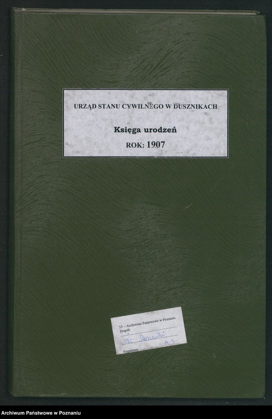 Obraz 2 z jednostki "Księga urodzeń"