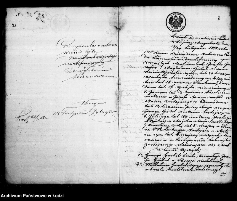 Obraz 6 z jednostki "Akta tyczące się ustanowienia opieki nad nieletnimi: Józefem, Marcinem, Dawidem, Janem, Edmundem, Juliuszem, Leontyną, Antonim rodzeństwem Giebel po zmarłych małżonkach Józefie i Magdalenie Giebel"