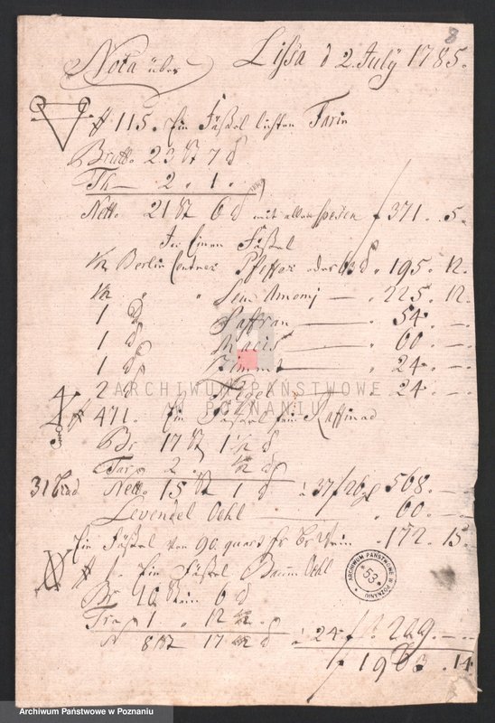 Obraz 10 z jednostki "Acta judicialia in Schuldsachen Samuel Gottlieb Abitz entgegen Beniamin Gottlob Hein eine Anforderung von 2200 fl. Kapital anbetreffend verhandelt vor denen löbl. Stadtgerichten Lissa; język niemiecki"