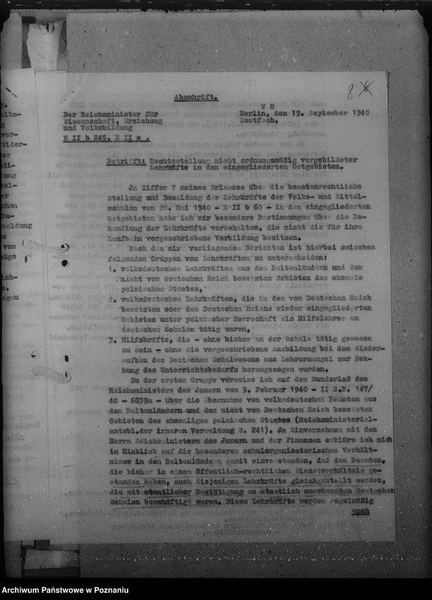 Obraz 12 z jednostki "Zatrudnienie i wynagrodzenie za pracę dla Niemców, miejscowych oraz osadzonych w Kraju Warty z terenów nadbałtyckich"