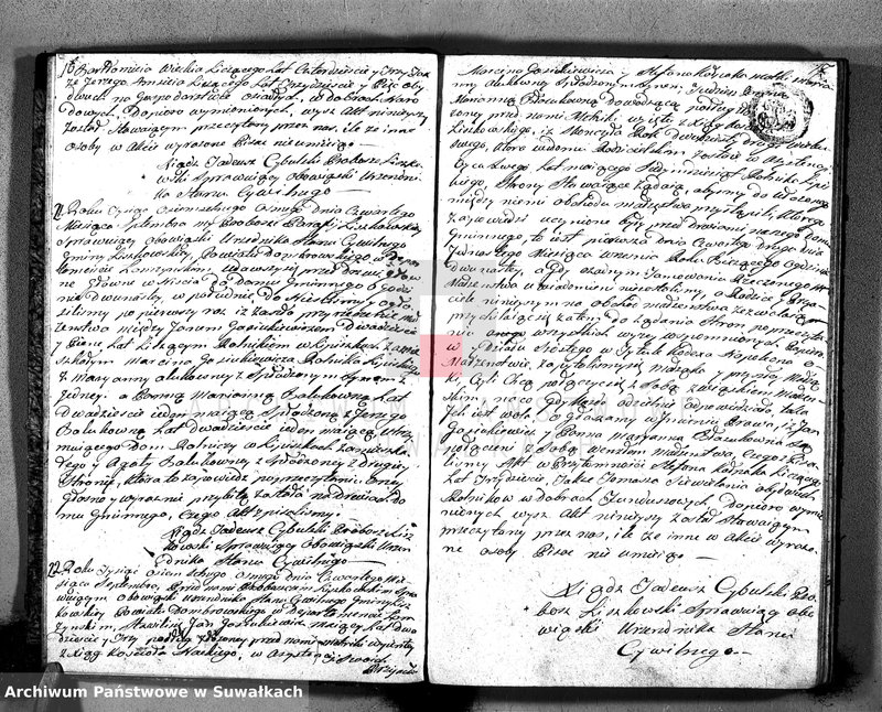 Obraz 11 z jednostki "Ta księga Małżeństw Honorowa Parafij Liszkowskiey"