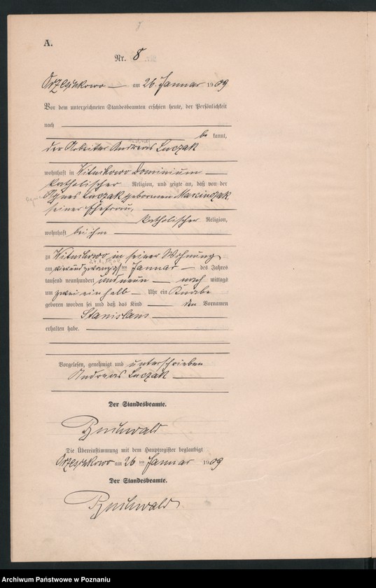 Obraz 11 z jednostki "Geburts-Neben-Register"