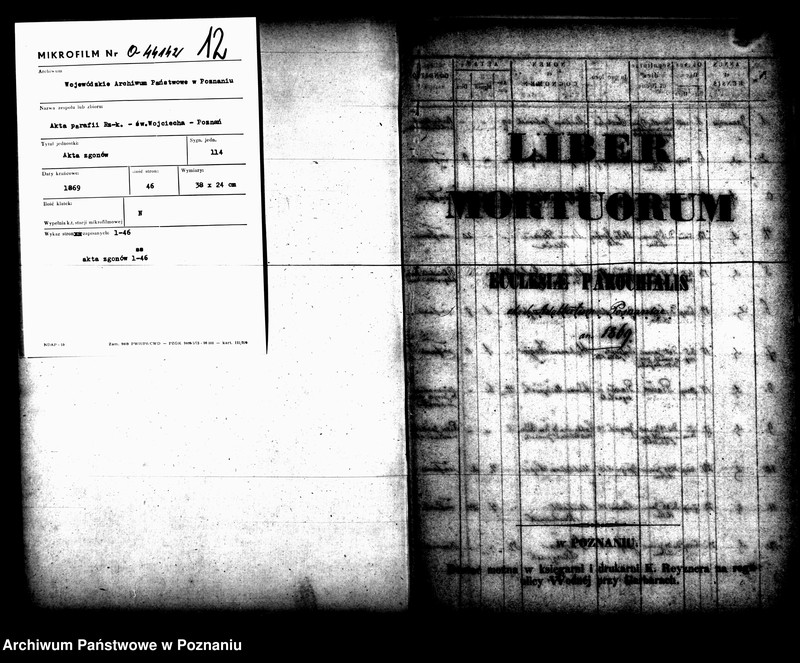 Obraz 2 z jednostki "Księga zgonów"